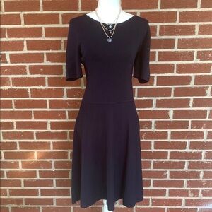 Talbots deep navy knit dress